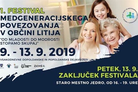 Knjižnica Litija soustvarja 1. Festival medgeneracijskega povezovanja