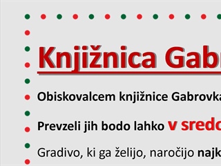 Knjižnica Gabrovka v januarju