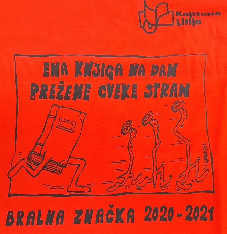 'Bralna majčka za bralno značko'