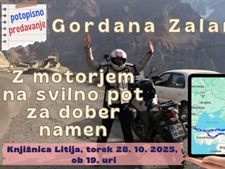 Gordana Zalar - Z motorjem na svilno pot za dober namen