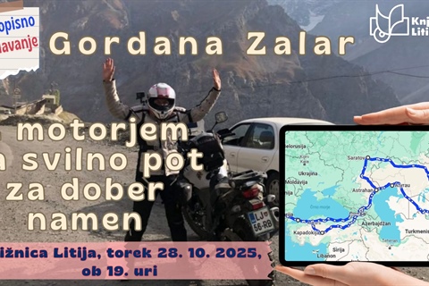 Gordana Zalar - Z motorjem na svilno pot za dober namen