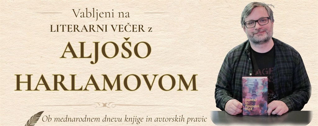 Literarni večer z Aljošo Harlamovom