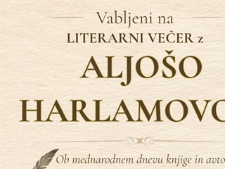 Literarni večer z Aljošo Harlamovom