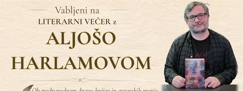 Literarni večer z Aljošo Harlamovom
