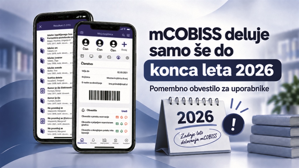 📱 mCOBISS se poslavlja – uporabljajte novo aplikacijo COBISS Plus