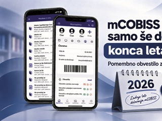 📱 mCOBISS se poslavlja – uporabljajte novo aplikacijo COBISS Plus