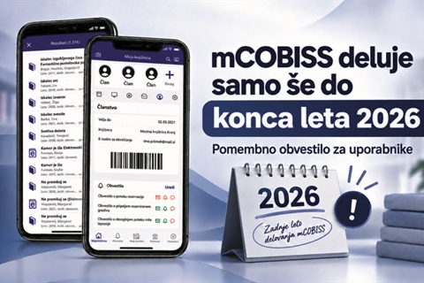 📱 mCOBISS se poslavlja – uporabljajte novo aplikacijo COBISS Plus